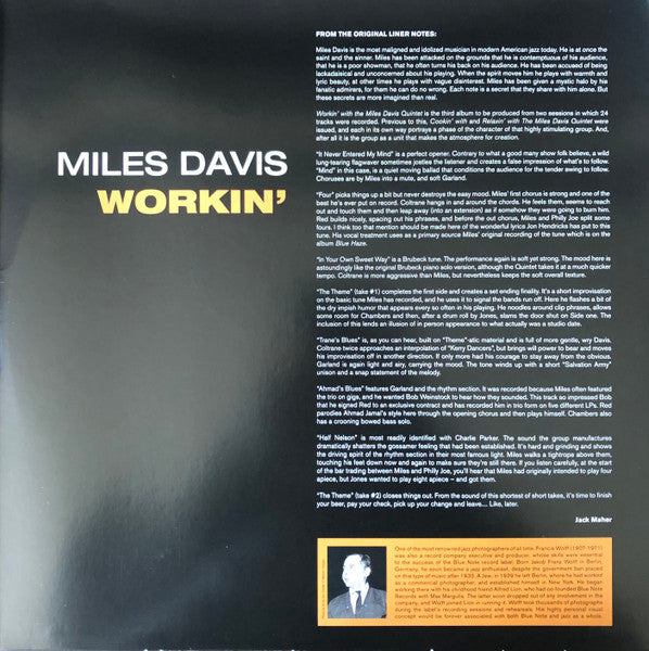 Workin’ (VINYL) | - JAZZ *SEALED*