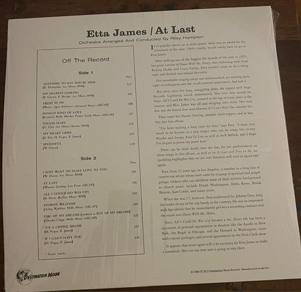 At Last (VINYL) | Mint (M) Mint (M) - JAZZ *SEALED*