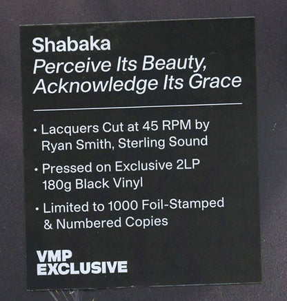 Perceive Its Beauty, Acknowledge Its Grace (2xVINYL / VMP) | Mint (M) Mint (M) - JAZZ *SEALED*