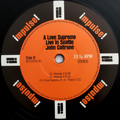 A Love Supreme: Live In Seattle *DINGED* (2xVINYL) | Mint (M) Excellent+ (EX+) - JAZZ *SEALED*