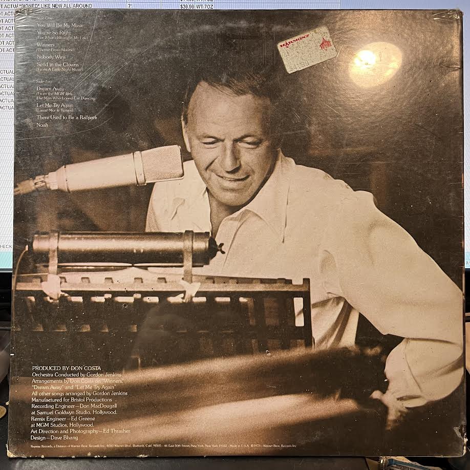 Ol' Blue Eyes Is Back (VINYL) | Mint (M) Near Mint (NM) - JAZZ *SEALED*