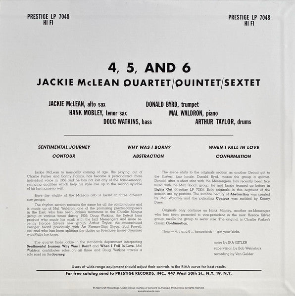 4, 5 And 6 (ANALOGUE) | Mint (M) Mint (M)