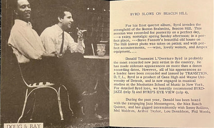 Donald Byrd - Byrd Blows On Beacon Hill | Mint (M) Mint (M) - JAZZ *SEALED*