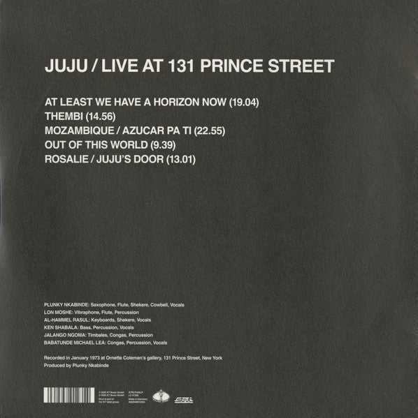 Live At 131 Prince Street | Mint (M) Mint (M) - JAZZ *SEALED*