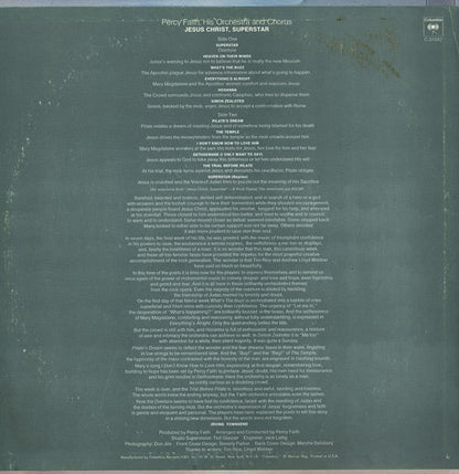 Percy Faith And His Orchestra And Chorus - Jesus Christ, Superstar | Mint (M) Near Mint (NM) - JAZZ *SEALED*
