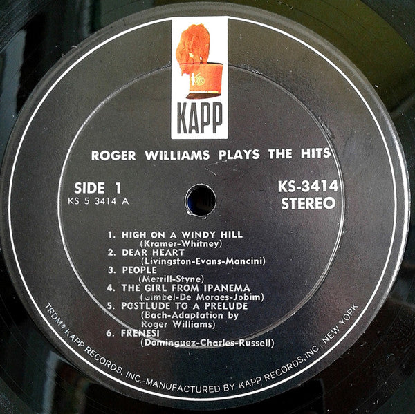 Roger Williams (2) - Roger Williams Plays The Hits *SEALED* | Mint (M) Mint (M) - JAZZ *SEALED*