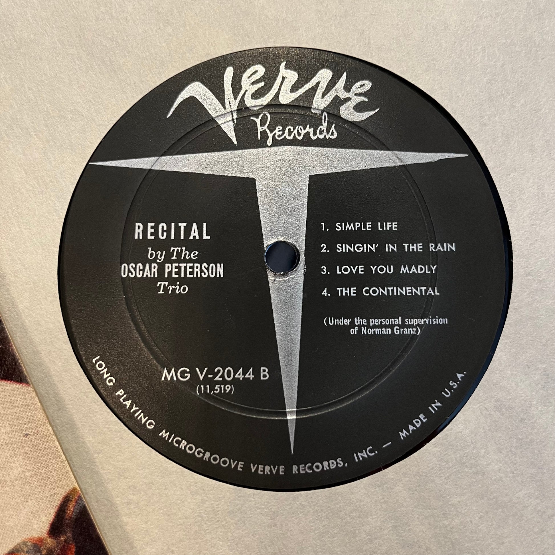 Oscar Peterson - Recital | Very Good (VG) Excellent (EX) - JAZZ *SIGNED* / USED *VERY GOOD*