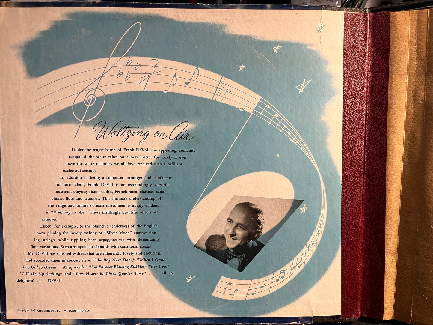 Frank De Vol And His Orchestra - Waltzing On Air *4X10" 78RPM* | Excellent (EX) Very Good (VG) - JAZZ / USED *EXCELLENT+*