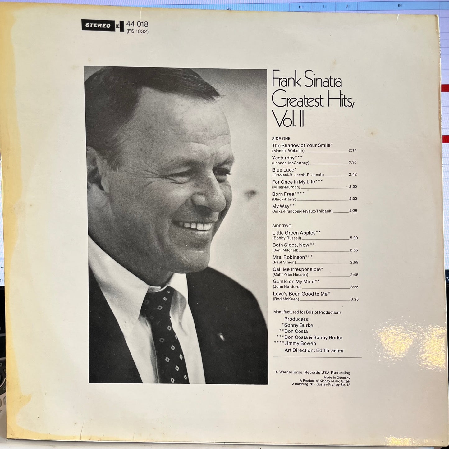 Frank Sinatra - Greatest Hits, Vol. II *GERMANY* | Excellent (EX) Near Mint (NM) - JAZZ / USED *EXCELLENT+*
