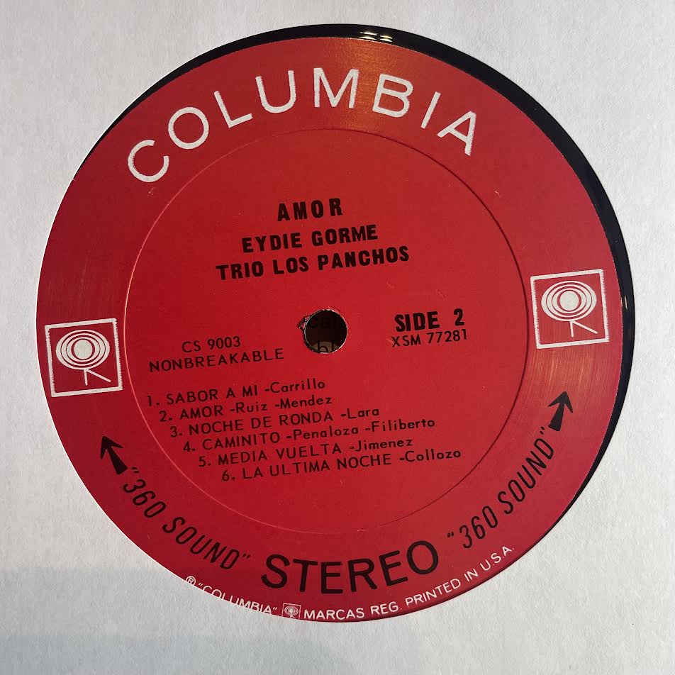 Amor (Great Love Songs In Spanish) (VINYL) | Excellent+ (EX+) Excellent+ (EX+) - JAZZ / USED *EXCELLENT+*