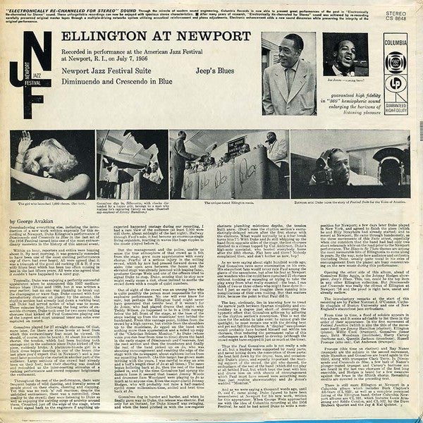Duke Ellington And His Orchestra - Ellington At Newport (VINYL LP) | Excellent+ (EX+) Excellent (EX) - JAZZ / USED *EXCELLENT+*