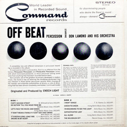 Don Lamond And His Orchestra - Off Beat Percussion | Excellent (EX) Near Mint (NM) - JAZZ / USED *EXCELLENT+*