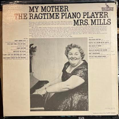 My Mother-The Ragtime Piano Player (VINYL) *PROMO* | Excellent+ (EX+) Excellent+ (EX+) - JAZZ / USED *EXCELLENT+*