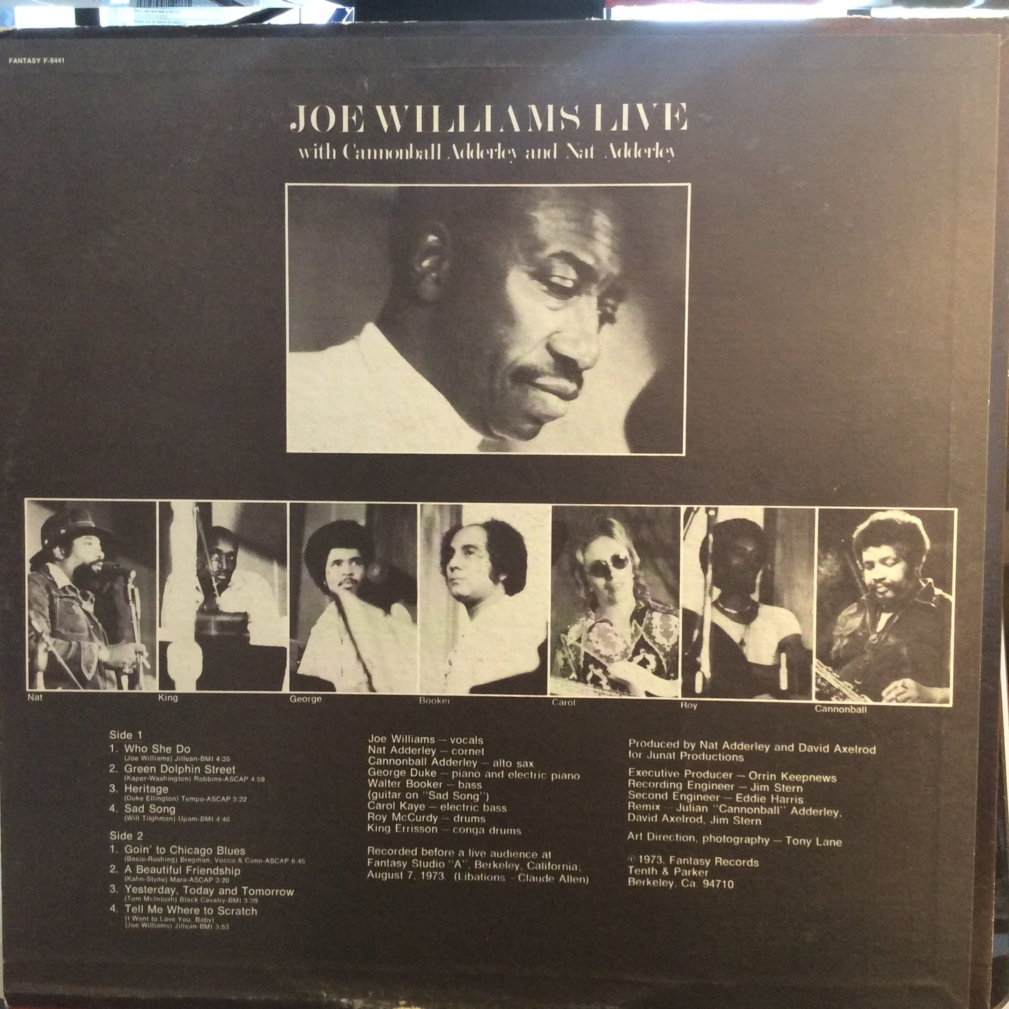 Joe Williams Live (VINYL) | Excellent+ (EX+) Excellent (EX) - JAZZ / USED *EXCELLENT+*