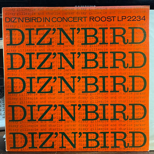 Diz 'N' Bird In Concert (VINYL) | Excellent+ (EX+) Near Mint- (NM-) - JAZZ / USED *EXCELLENT+*