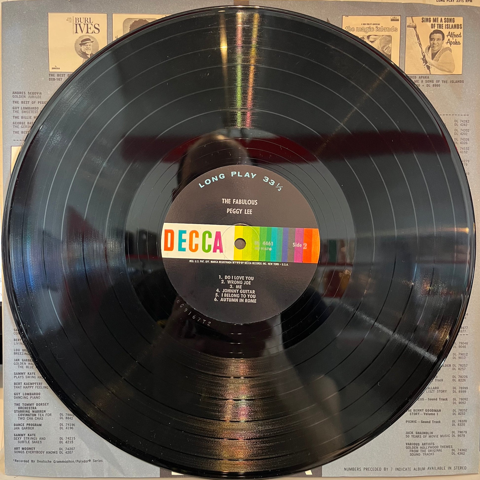 Peggy Lee - The Fabulous Peggy Lee | Excellent (EX) Near Mint (NM) - JAZZ / USED *EXCELLENT+*