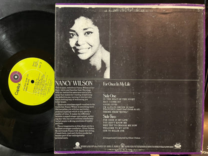 Nancy Wilson - For Once In My Life / Who Can I Turn To (VINYL LP) | USED Excellent (EX) Very Good Plus (VG+) - JAZZ / USED *EXCELLENT*
