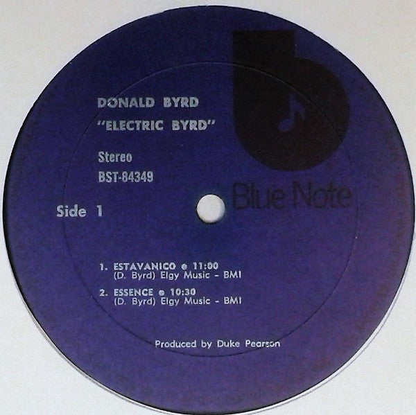 Donald Byrd Electric Byrd LP Very Good Plus (VG+) Very Good Plus (VG+)