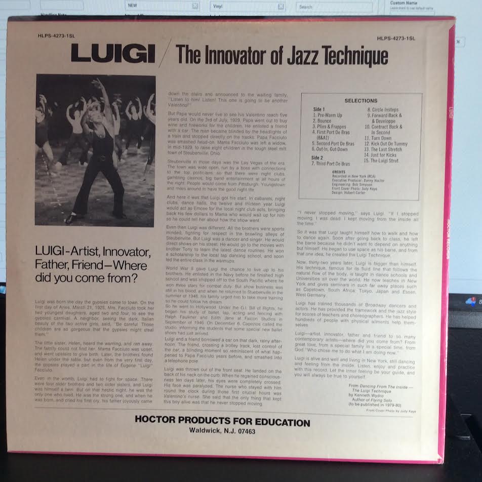 Eugene "Luigi" Louis - The Innovator Of Jazz Technique ( VINYL LP Hoctor Records ‎– HLPS-4273) | NEW Excellent (EX) Excellent+ (EX+) - JAZZ / USED *EXCELLENT*