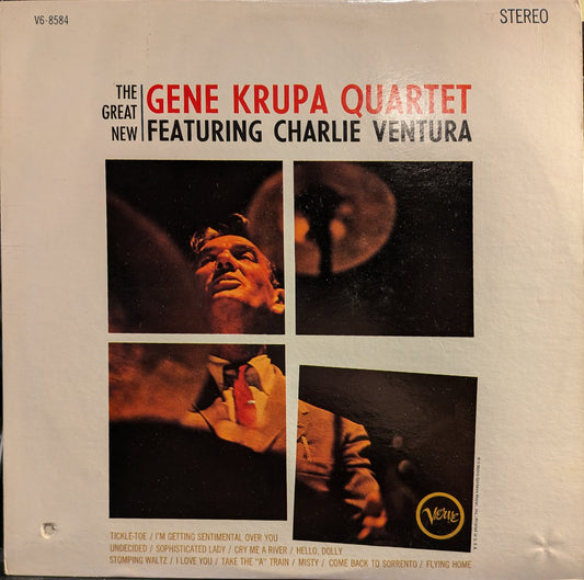 The Gene Krupa Quartet - The Great New Gene Krupa Quartet Featuring Charlie Ventura | Excellent (EX) Excellent (EX) - JAZZ / USED *EXCELLENT*