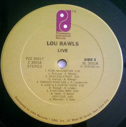 Lou Rawls - Live | Excellent (EX) Near Mint (NM) - JAZZ / USED *EXCELLENT*
