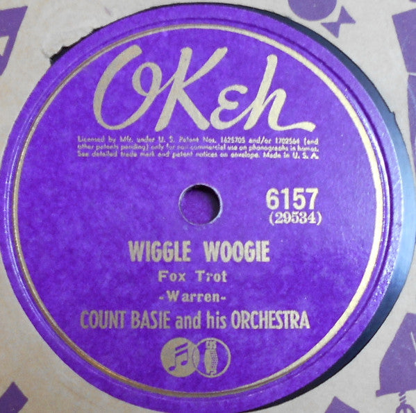 Wiggle Woogie / Jump The Blues Away (10" 78RPM RECORD) | Excellent (EX) Generic - JAZZ / USED *EXCELLENT*