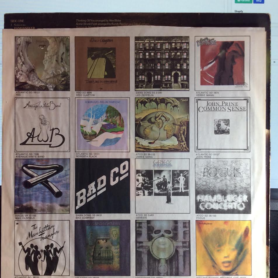 Billy Cobham - A Funky Thide Of Sings (VINYL LP Atlantic ‎– SD 18149) | USED Excellent (EX) Very Good Plus (VG+) - JAZZ / USED *EXCELLENT*