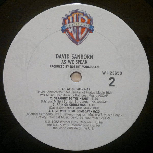 As We Speak (VINYL) | Excellent (EX) Excellent+ (EX+) - JAZZ / USED *EXCELLENT*