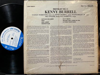 Kenny Burrell - Midnight Blue (VINYL LP Blue Note BLP 4123 1963) | Excellent (EX) Excellent+ (EX+) - JAZZ / USED *EXCELLENT*