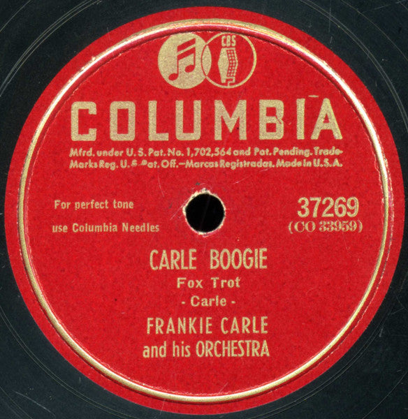 Frankie Carle And His Orchestra - Carle Boogie / Sunrise Serenade *78 RPM* | Excellent (EX) Generic - JAZZ / USED *EXCELLENT*