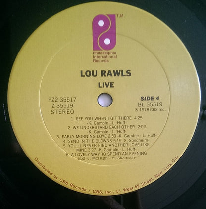 Lou Rawls - Live | Excellent (EX) Near Mint (NM) - JAZZ / USED *EXCELLENT*