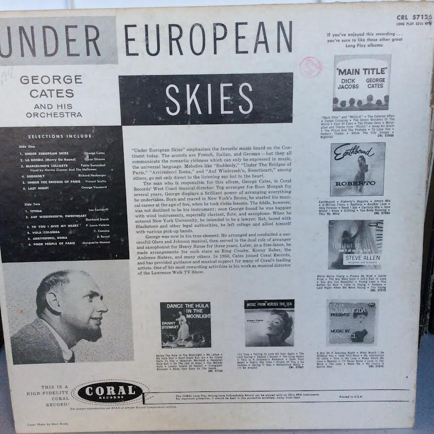 Under European Skies (VINYL) | Excellent (EX) Excellent (EX) - JAZZ / USED *EXCELLENT*