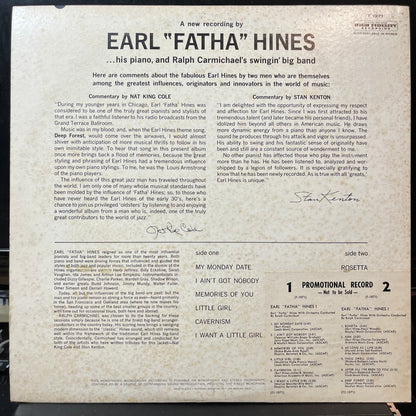 Earl Hines With Ralph Carmichael's Swingin' Big Ba - Earl "Fatha" Hines! (VINYL LP CAPITOL T-1971 1963) | USED Excellent (EX) Excellent (EX) - JAZZ / USED *EXCELLENT*