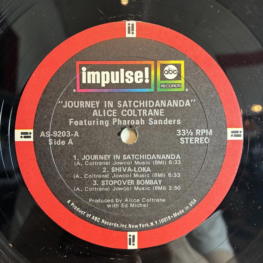 Alice Coltrane - Journey in Satchidananda (Vinyl) | Excellent (EX) Very Good (VG) - JAZZ / USED *EXCELLENT*