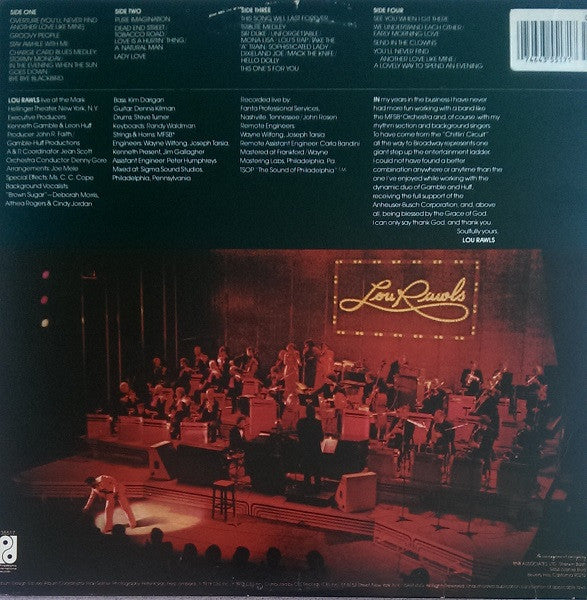 Lou Rawls - Live | Excellent (EX) Near Mint (NM) - JAZZ / USED *EXCELLENT*
