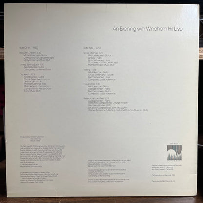 An Evening With Windham Hill Live (VINYL) | Excellent (EX) Near Mint (NM) - JAZZ / USED *EXCELLENT*