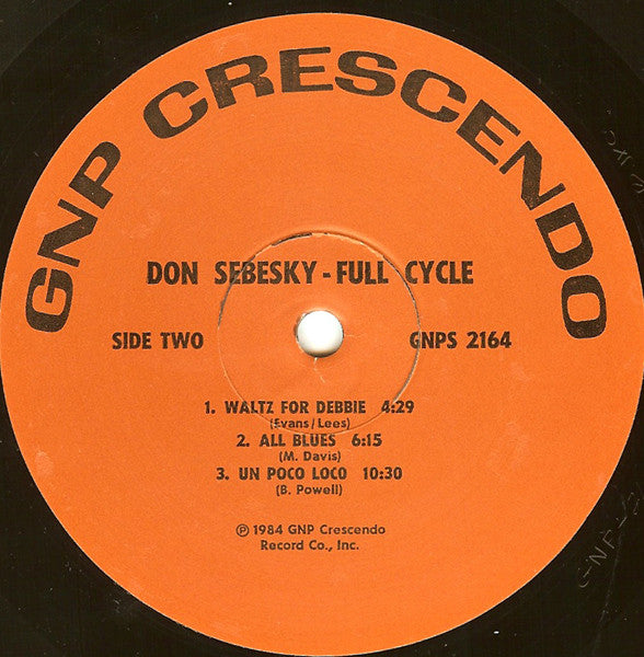Don Sebesky - Full Cycle | Excellent (EX) Near Mint (NM) - JAZZ / USED *EXCELLENT*