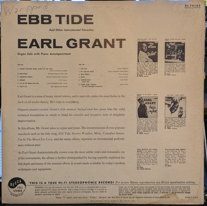 Earl Grant - Ebb Tide And Other Instrumental Favorites | Excellent (EX) Excellent (EX) - JAZZ / USED *EXCELLLENT+*
