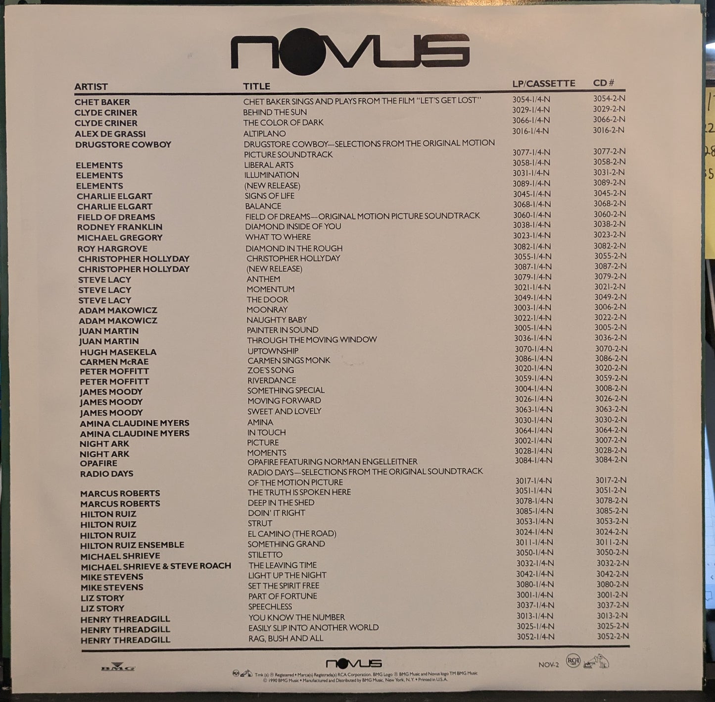Carmen Sings Monk (VINYL) | Near Mint (NM) Near Mint (NM) - JAZZ / USED *NEAR MINT-*