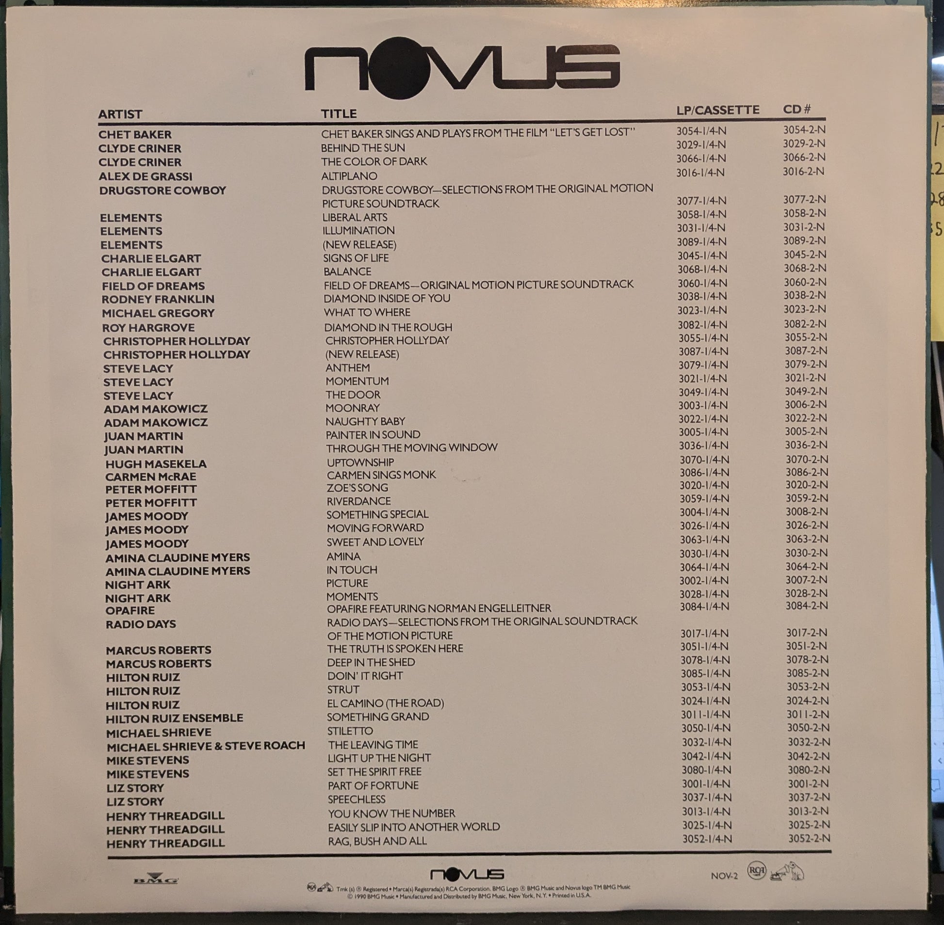 Carmen Sings Monk (VINYL) | Near Mint (NM) Near Mint (NM) - JAZZ / USED *NEAR MINT-*