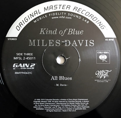 Kind Of Blue (2xVINYL BOX SET / MFSL) | Near Mint- (NM-) Near Mint- (NM-) - JAZZ / USED *NEAR MINT-*