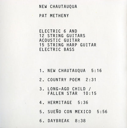 New Chautauqua (CD) | Near Mint- (NM-) Near Mint- (NM-) - JAZZ / USED *NEAR MINT-*