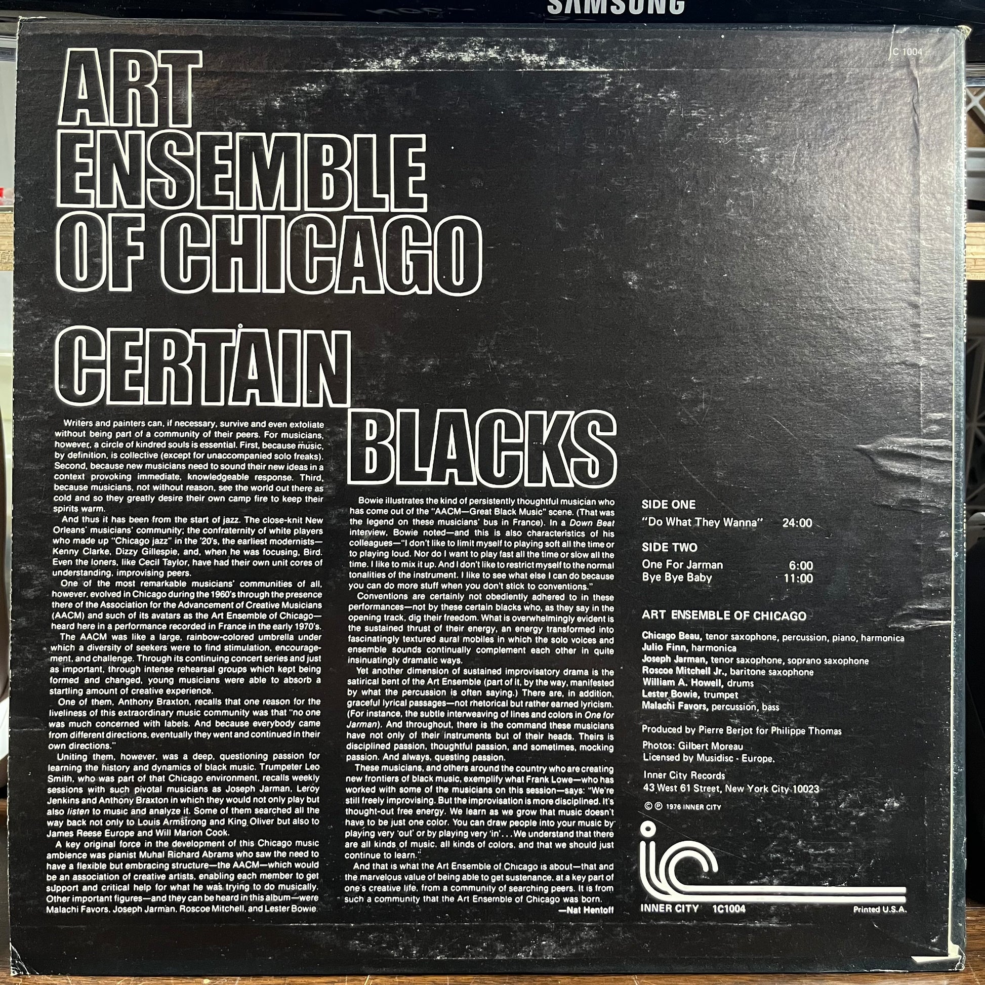 Certain Blacks (LP) | NEAR MINT MINUS (NM-) Excellent (EX) - JAZZ / USED *NEAR MINT-*