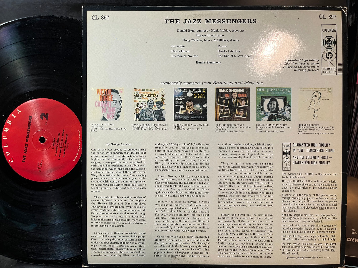 Art Blakey & The Jazz Messengers - The Jazz Messengers (VINYL LP) | Near Mint- (NM-) Excellent (EX) - JAZZ / USED *NEAR MINT-*