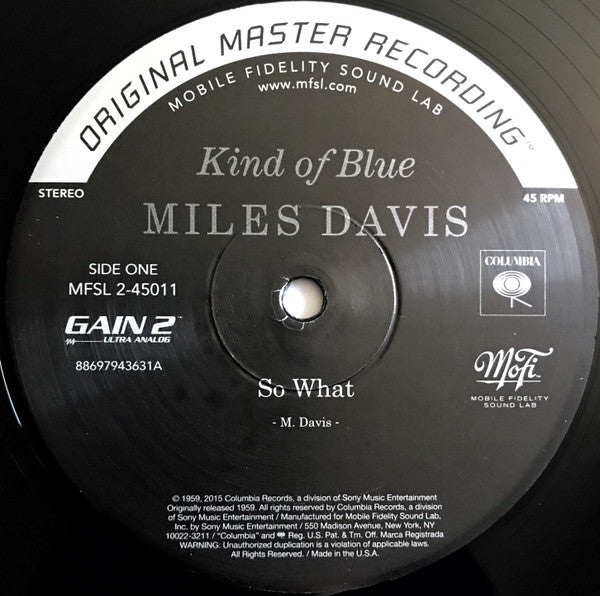Kind Of Blue (2xVINYL BOX SET / MFSL) | Near Mint- (NM-) Near Mint- (NM-) - JAZZ / USED *NEAR MINT-*