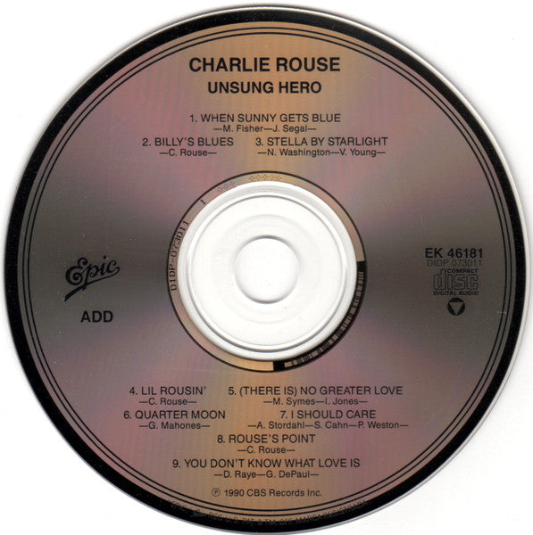 Unsung Hero (CD) | Near Mint (NM) Near Mint (NM) - JAZZ / USED *NEAR MINT-*