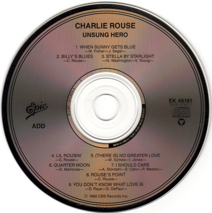 Unsung Hero (CD) | Near Mint (NM) Near Mint (NM) - JAZZ / USED *NEAR MINT-*