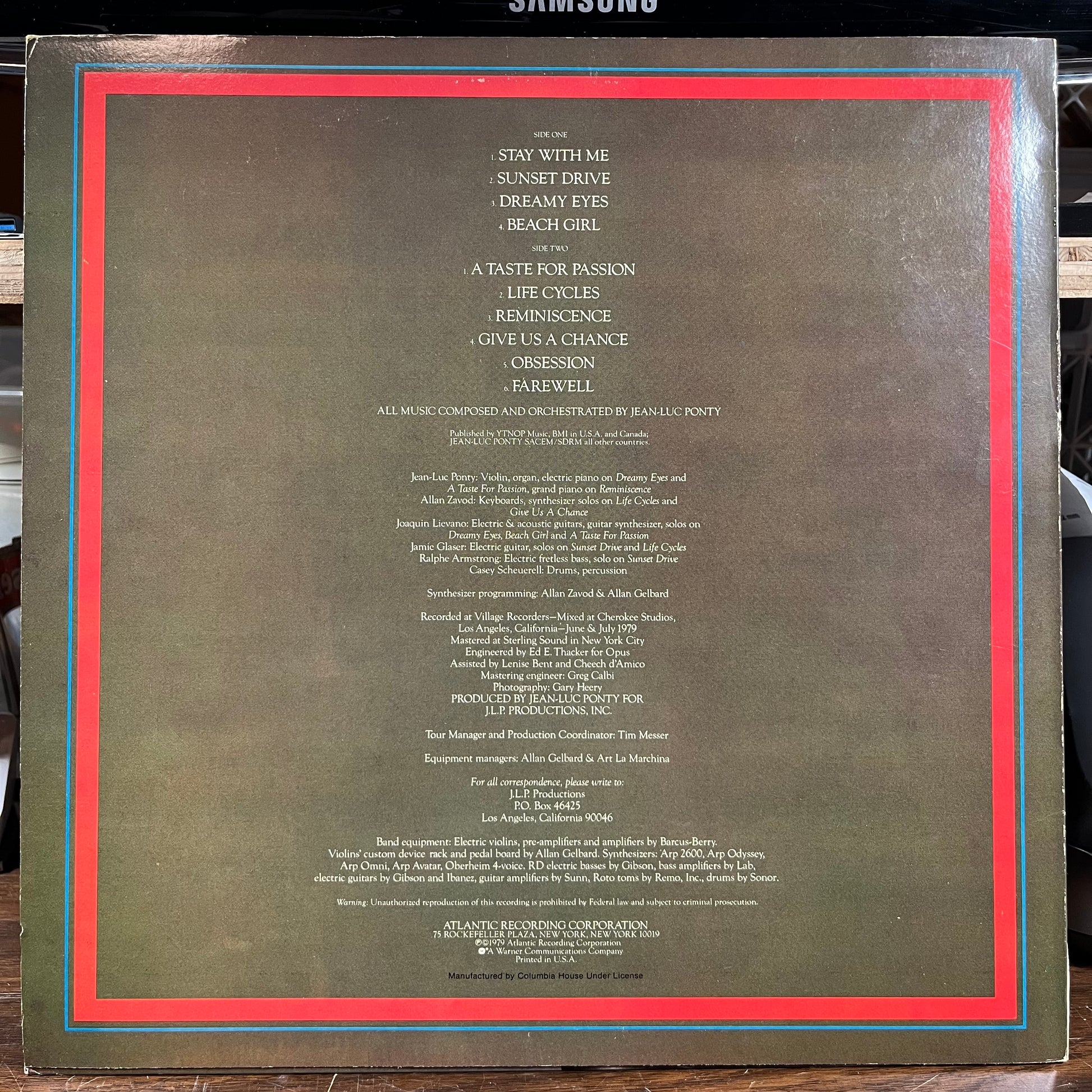 A Taste For Passion (VINYL) | Near Mint- (NM-) Near Mint- (NM-) - JAZZ / USED *NEAR MINT-*