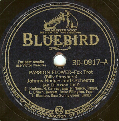Passion Flower / Going Out The Back Way (10" 78RPM) | Near Mint- (NM-) Excellent (EX) - JAZZ / USED *NEAR MINT-*