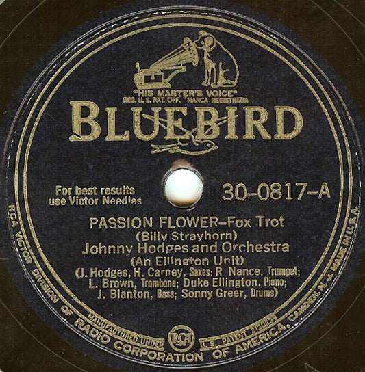 Passion Flower / Going Out The Back Way (10" 78RPM) | Near Mint- (NM-) Excellent (EX) - JAZZ / USED *NEAR MINT-*